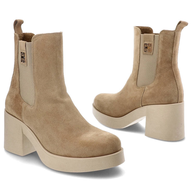 Členkové Topánky Lemar - 60429 W.Cappucino+Zł.