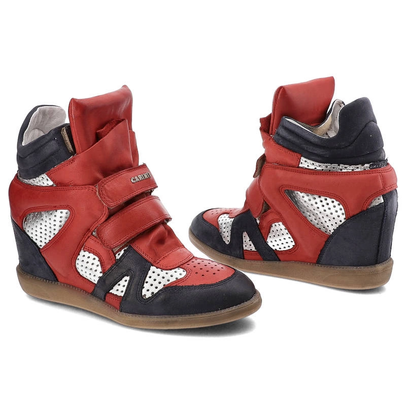 Tenisky Carinii - B3400M_-D58-H31-H32-B18 S1618/2/Ferro1242/Venus14/Srebrny