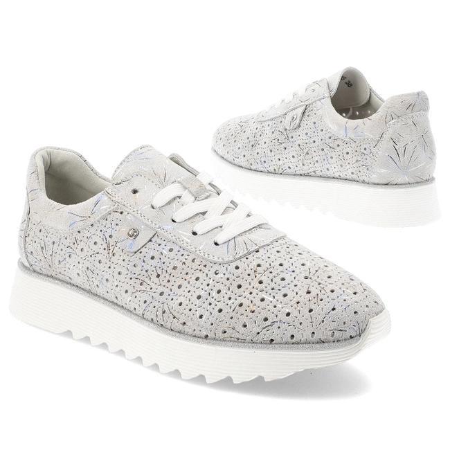 Tenisky S.BARSKI - LR51-635 Silver