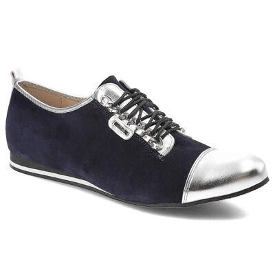 Poltopánky Libero - 4995 Granatowy/Srebrny 89/112