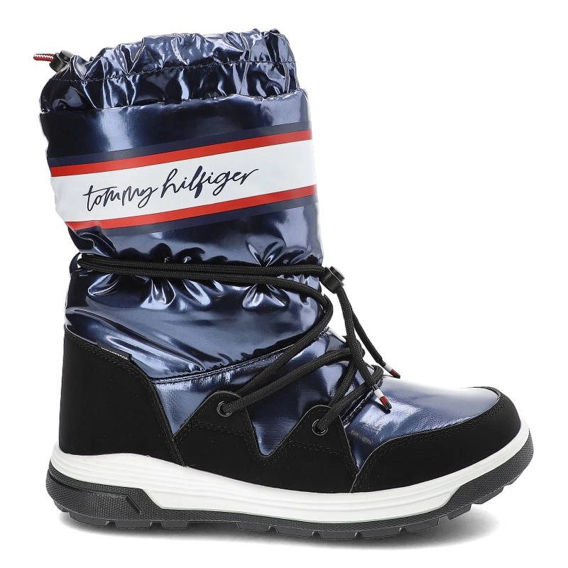Snehule Tommy Hilfiger - T3A6-32436-1485800-Snow Boot Blue 800