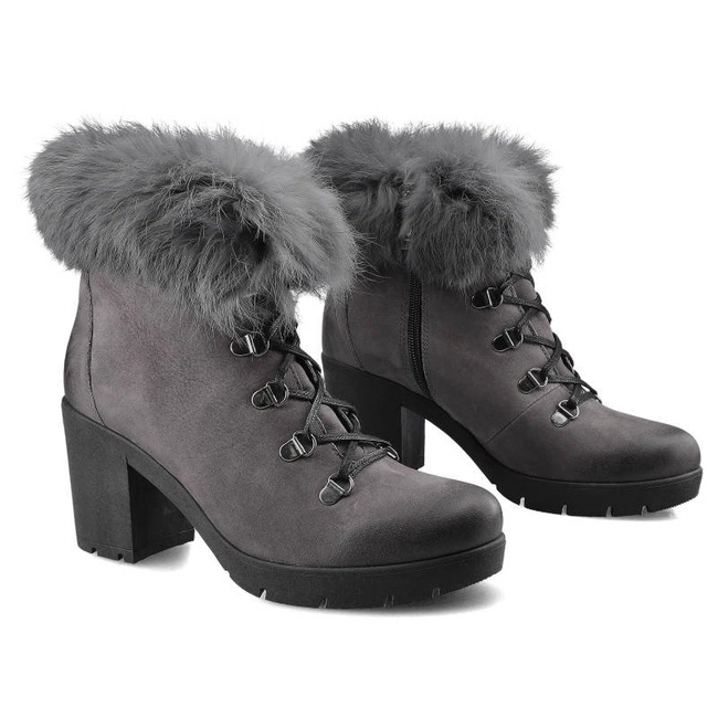Členkové Topánky Lemar - 60178 S.Grafit/Królik