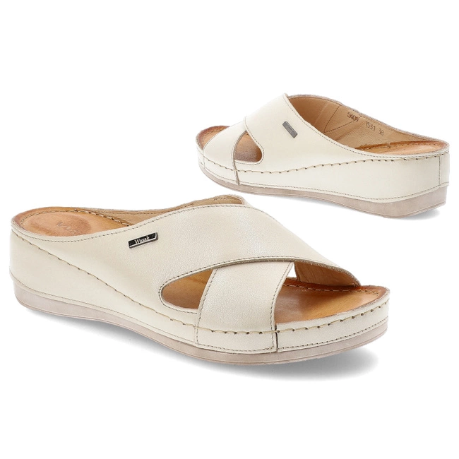 Šľapky WASAK - 0409 Waniliowy