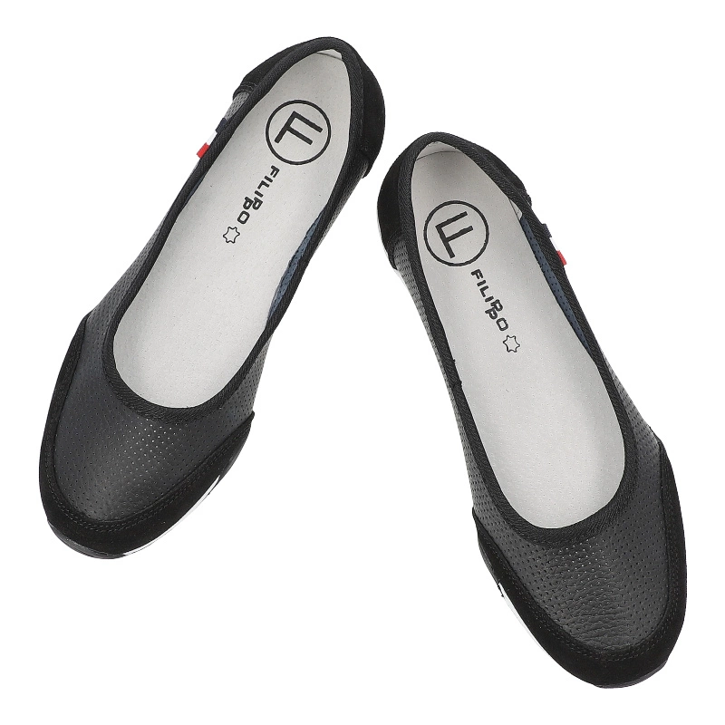 Baleríny FILIPPO - DP142/25 BK Czarny