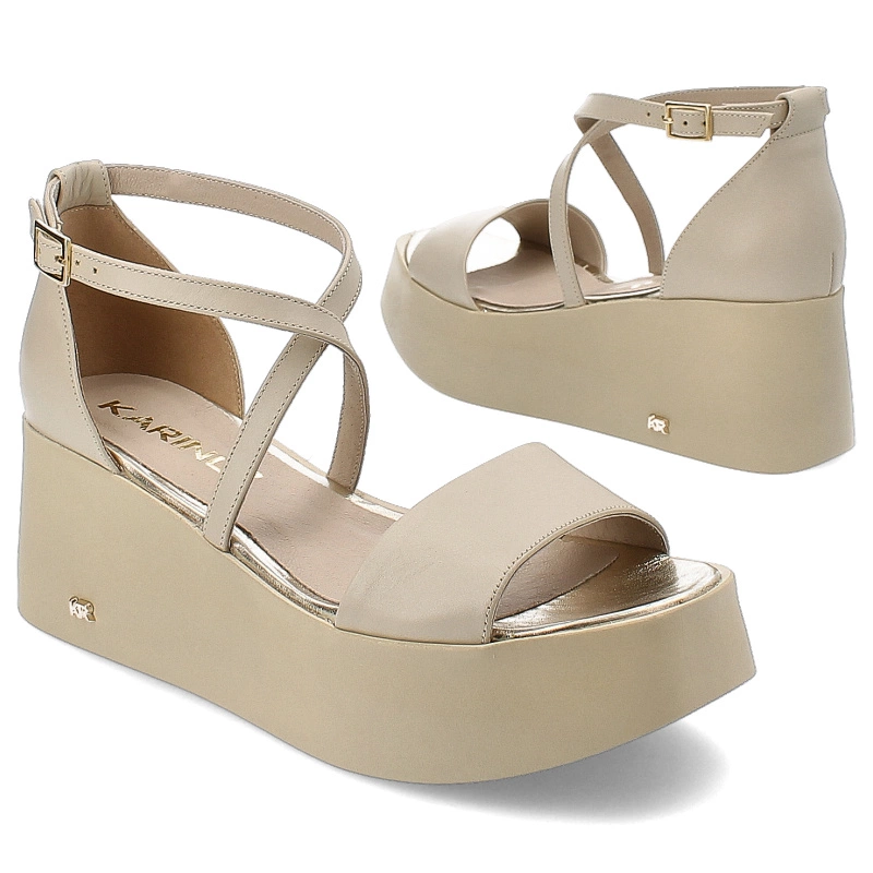 Sandále Karino - 4657/001-P Beż/Lico
