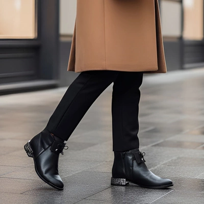 Členkové Topánky ARMODO - 1396 Czarny