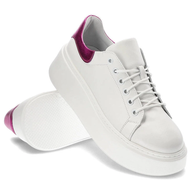 Tenisky Damiss - DS-723 Białe Lico/Fuksja