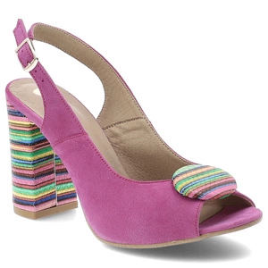 Sandále ARMODO - 1819 Fuksja+Paski