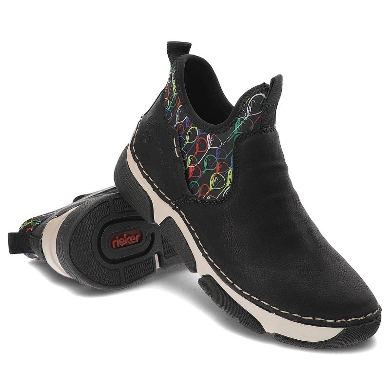 Poltopánky Rieker - 45957-00 Czarne