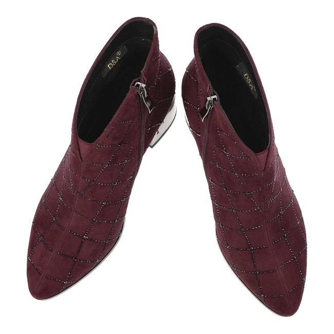 Členkové Topánky S.BARSKI - MR52-132 Wine