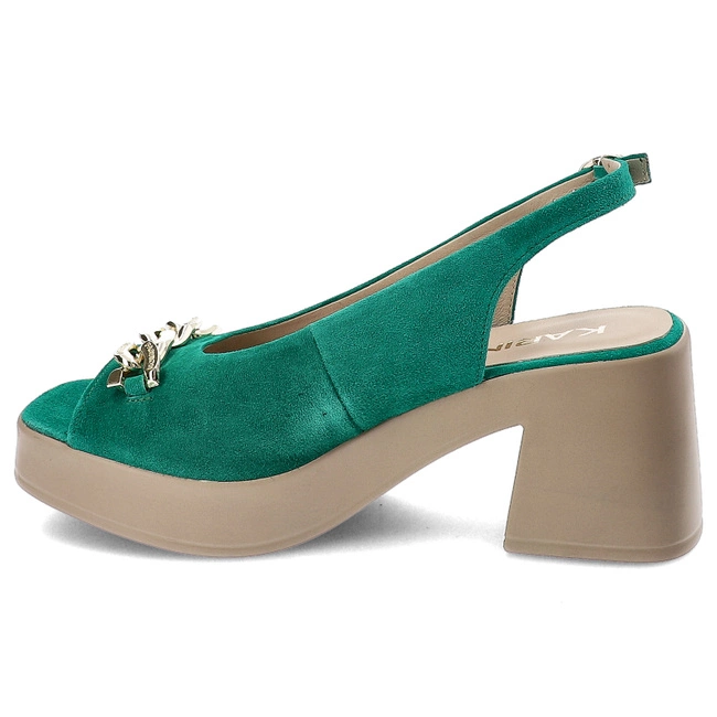Sandále Karino - 5004/066-P Zielony/Welur