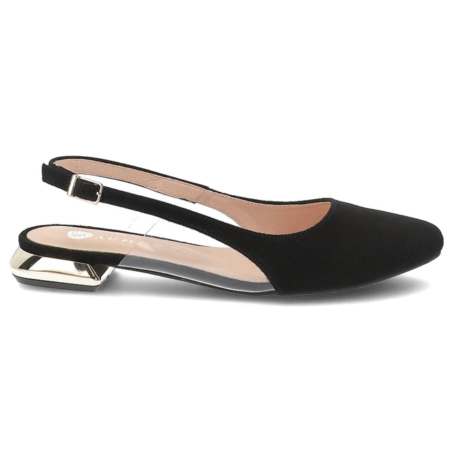 Sandále ARMODO - 879 Czarny Zamsz