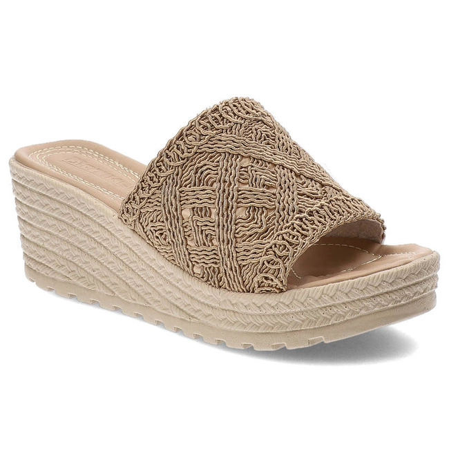 Šľapky Artiker - 52C1287 Ciemnobeżowy