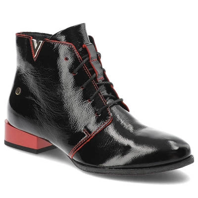 Šnúrovacie Členkové Topánky Maciejka - 5743C-43/00-7 Czarny/Czerwony