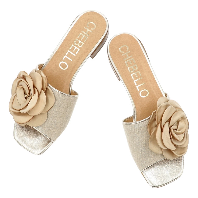 Šľapky CHEBELLO - 4673_-517-000-PSK-S378 Złoty