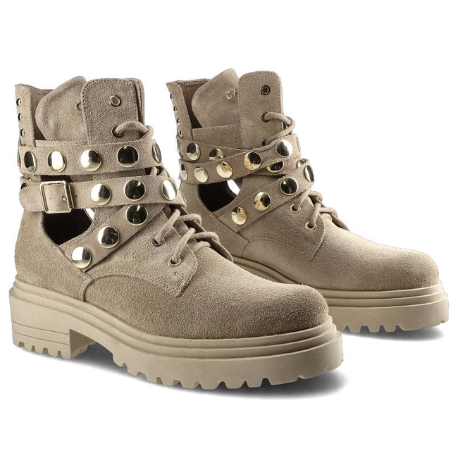 Členkové Topánky Carinii - B7004_-O17-000-000-E23 Beż