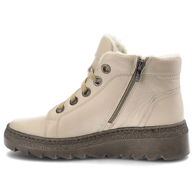 Šnúrovacie Členkové Topánky Armodo - 1175 Kremowy Beż Floter