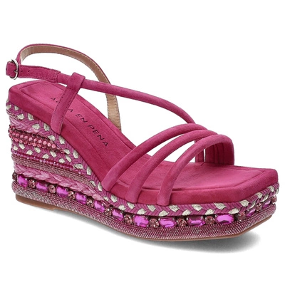 Sandále Alma en Pena - V240997 Suede Fuxia
