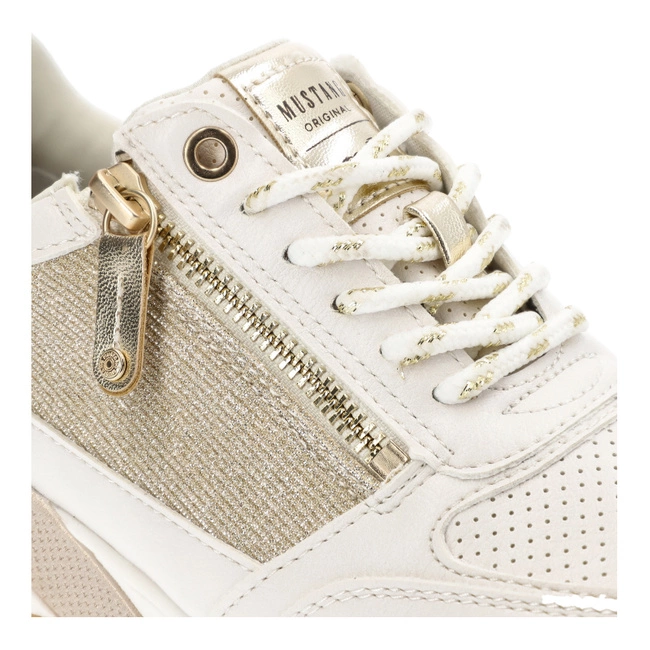Tenisky Mustang - 1358-313-111 Weiss/Gold