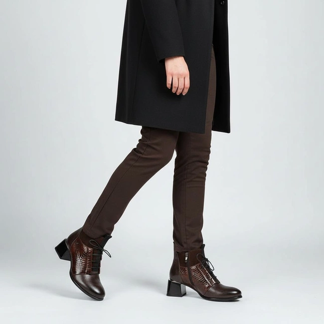 Členkové Topánky ARMODO - 60503 S.Czekolada+Matrix+W