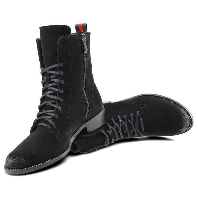 Členkové Topánky Pro-Moda - 2315 Czarny Welur 028