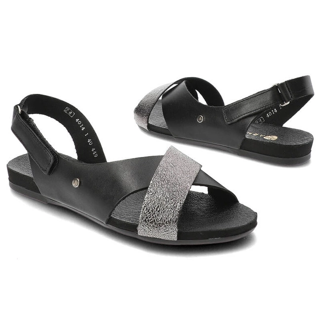 Sandále Armodo - 40141 Bf. Czarny + Polla NIkiel