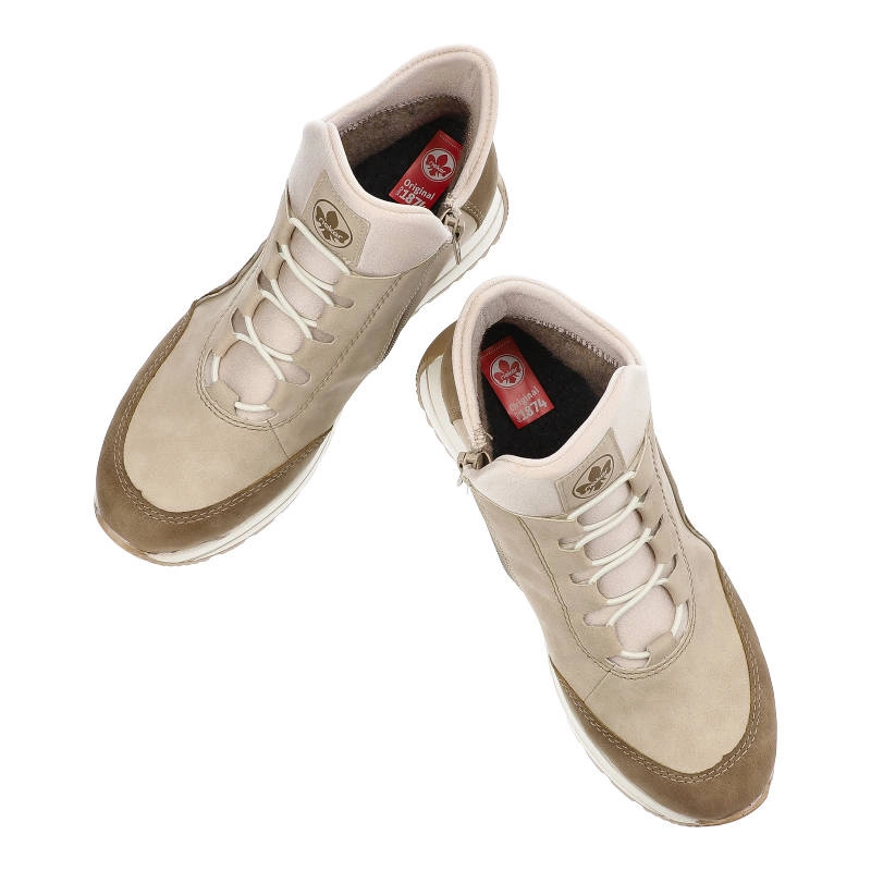 Členkové Topánky Rieker - N4051-62 Beżowe