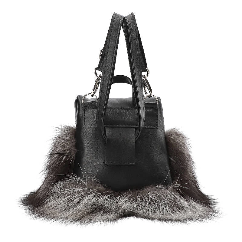 Kabelka Luka-Pelli - T32-11 Z Naturalnym Futrem Z Lisa