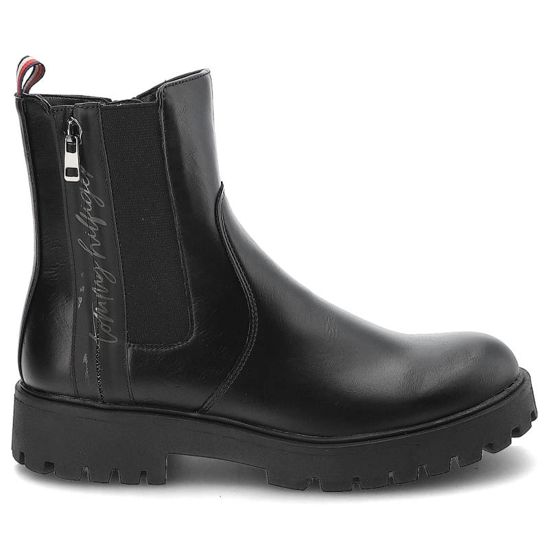 Členkové Topánky Tommy Hilfiger - T3A5-32390-1355999-Lace-Up Boot Black 999