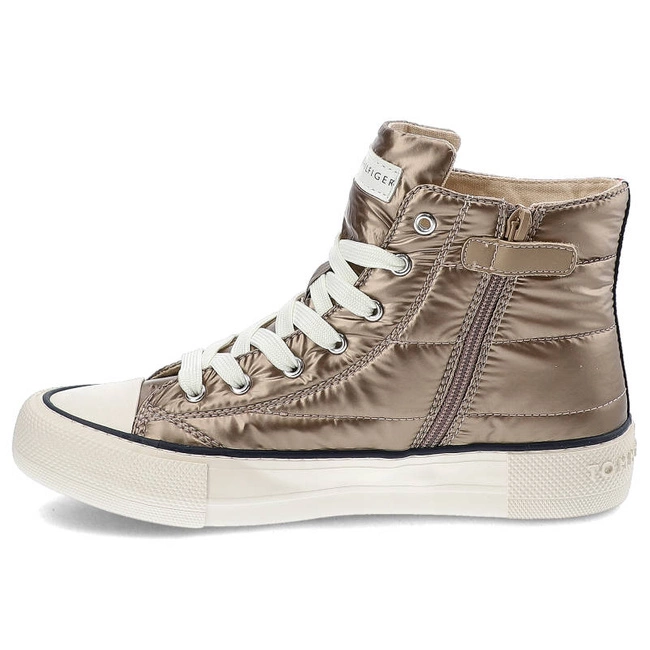 Plátenky Tommy Hilfiger - T3A9-32290-1437686-High Top Lace-Up Sneaker Taupe/Rose 686