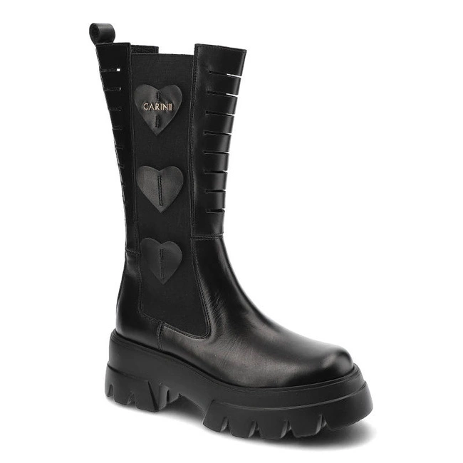 Čižmy Carinii - B7918_-E50-000-000-E81 Czarny