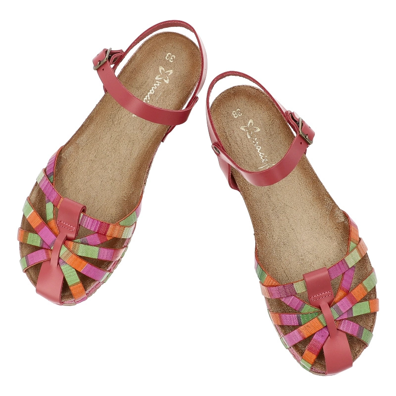 Sandále MACIEJKA 03074-39/00-0 Różowy Multi