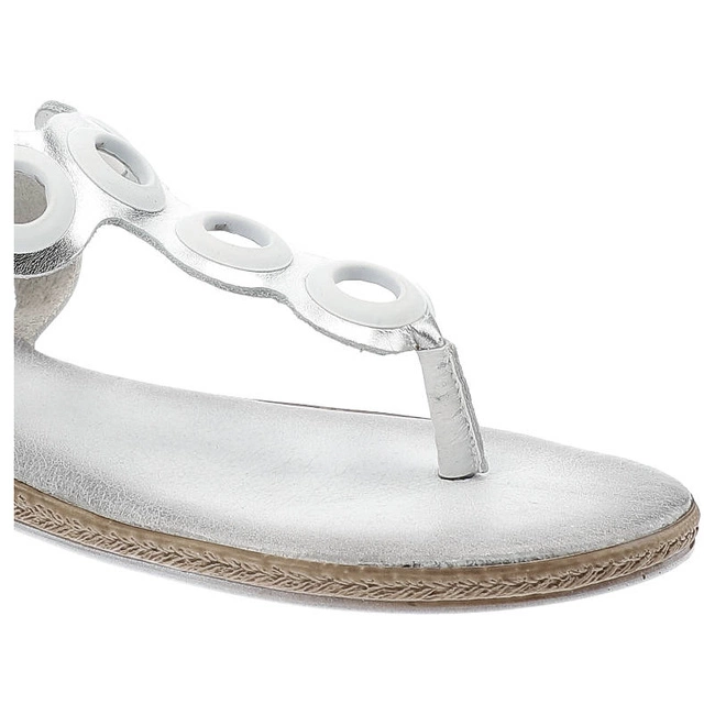 Sandále Lemar - 40095 Bf.Biały/Bf.Srebrny