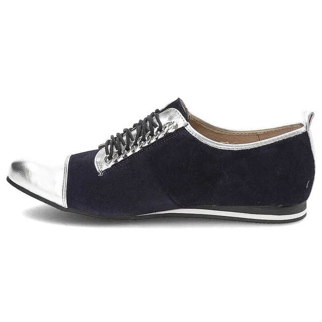 Poltopánky Libero - 4995 Granatowy/Srebrny 89/112