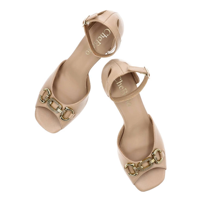 Sandále Chebello - 4080_-292-000-PSK-S201 Beżowy