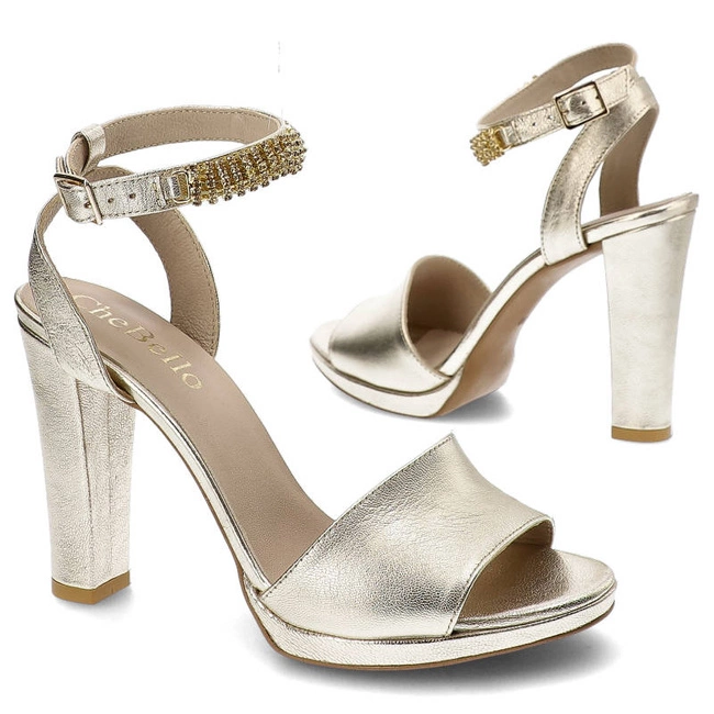 Sandále Chebello - 4104_-344-000-PSK-S21 Złoty