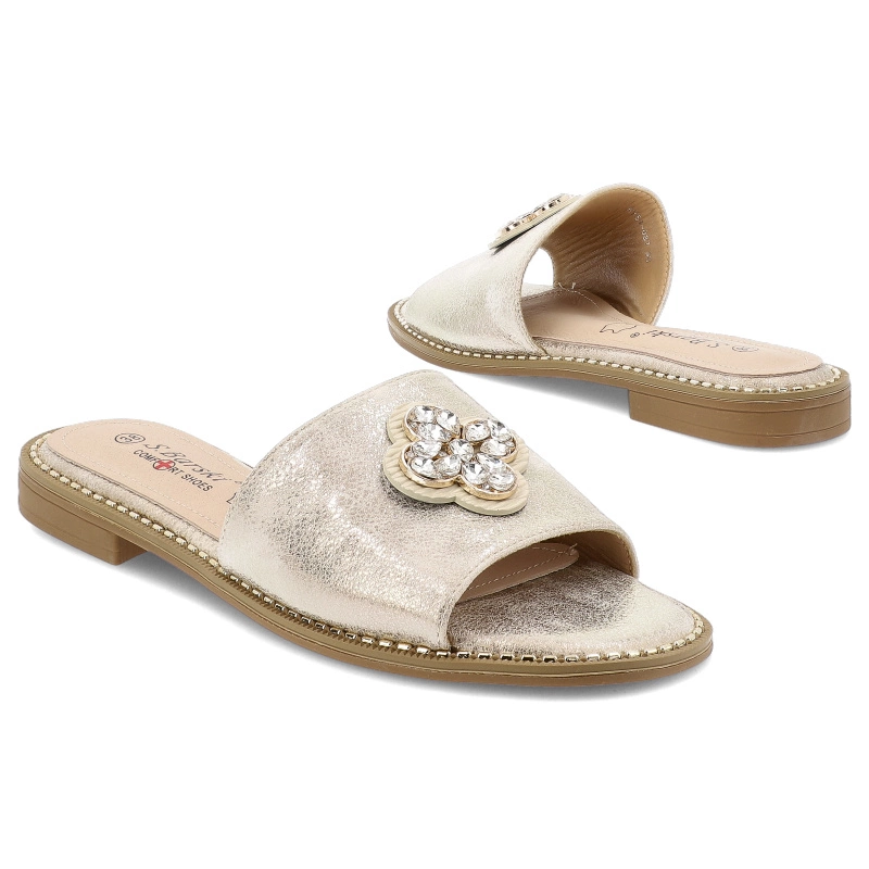 Šľapky S.BARSKI - KV51-087 Lt.Gold