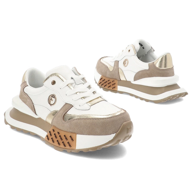 Tenisky FILIPPO - DP6733/25 WH BE Biały/Beżowy