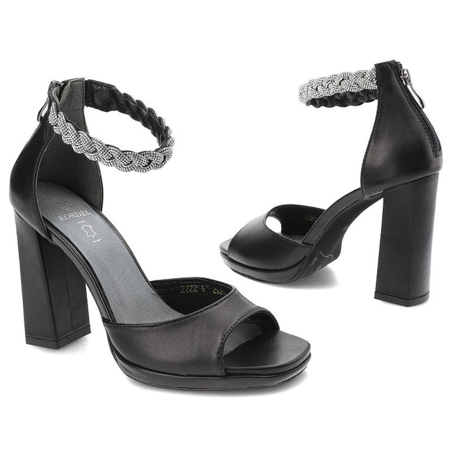 Sandále Kordel - 2524 Czarny 301