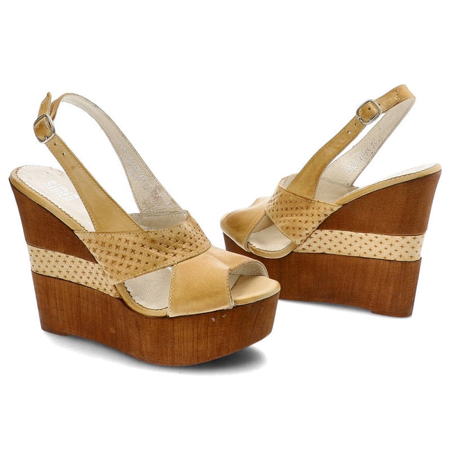 Sandále Simen - 6088 A1518 Żółty