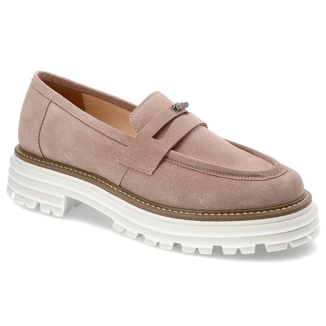 Mókazíny Karino - 4653/071-P Róż/Welur