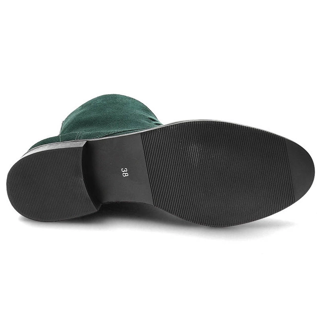 Členkové Topánky Exquisite - 1408 Ciemno Zielony Welur