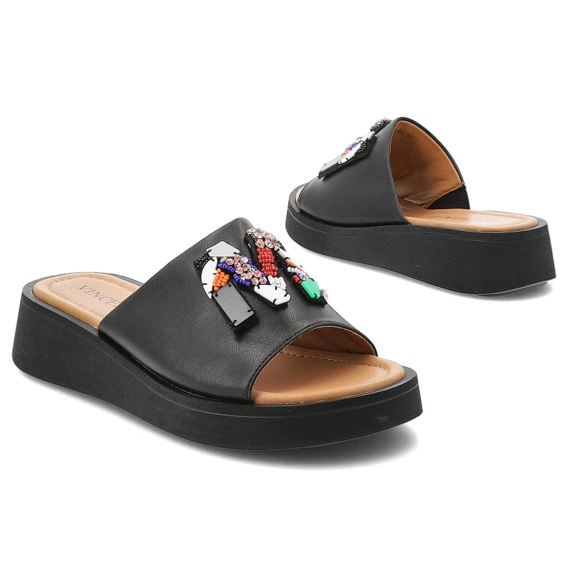 Šľapky VINCEZA - 66623 BK Czarny