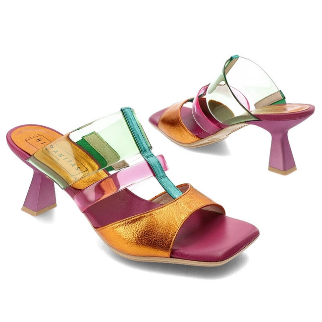 Šľapky Hispanitas - CHV243372 Menorca-V24 Mandarin/Aguamarina