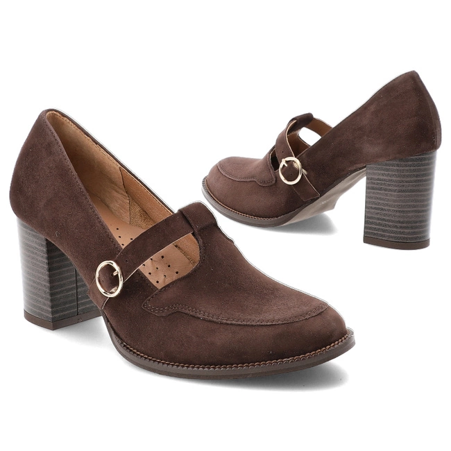 Poltopánky ARMODO - 1662 Brąz Zamsz