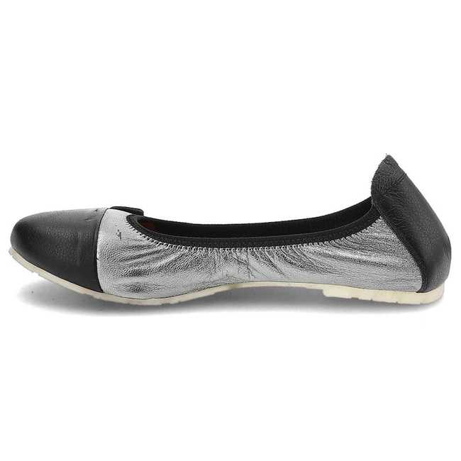 Baleríny La’viano - 290 PALONE SREBRO / CZARNY