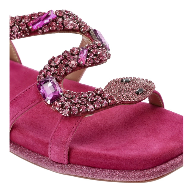 Sandále Alma en Pena - V240840 Suede Fuxia