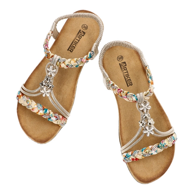 Sandále Artiker - 54C1323 Multi Złoty