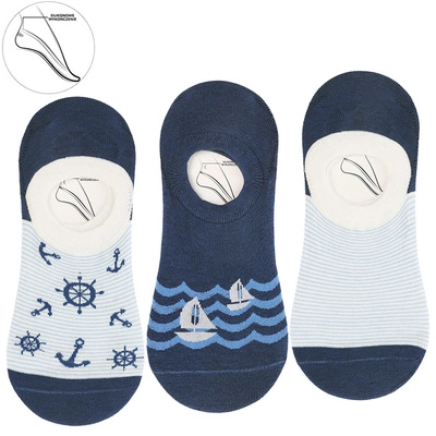 Baleríny MORAJ 3 Pary - CDM200-209 Mix Kolor