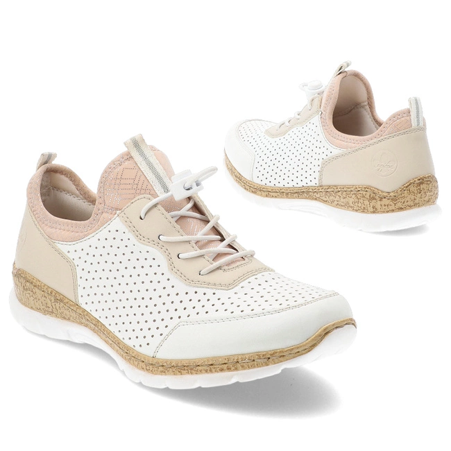 Poltopánky RIEKER - N4286-80 White Combination